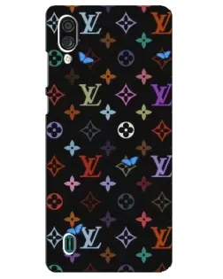 Чехол для ZTE Blade A51 Lite с картинкой «Цветная монограмма LV»