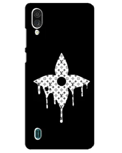Чехол для ZTE Blade A51 Lite с картинкой «Цветочная монограмма»