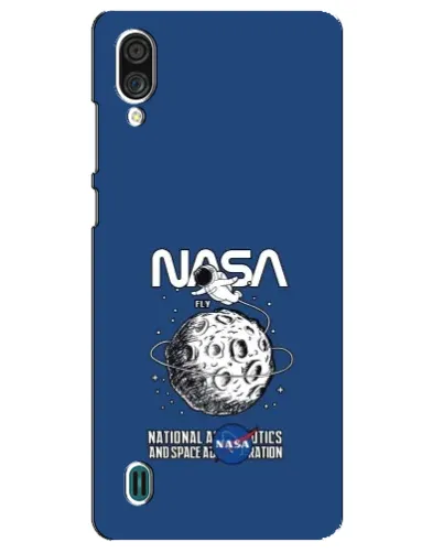 Чехол для ZTE Blade A51 Lite с картинкой «NASA — лунная миссия»