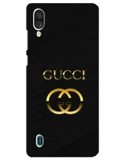 Чехол для ZTE Blade A51 Lite с картинкой «Золотой логотип Gucci»