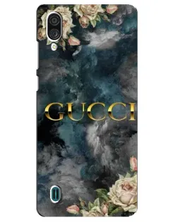 Чехол для ZTE Blade A51 Lite с картинкой «Абстрактные цветы Gucci»