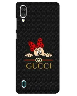 Чехол для ZTE Blade A51 Lite с картинкой «Минни Маус Gucci — черный»
