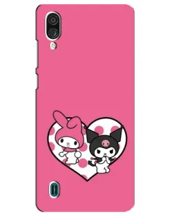 Чехол для ZTE Blade A51 Lite с картинкой «Kuromi и My Melody»