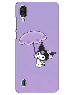 Чехол для ZTE Blade A51 Lite с картинкой «Kuromi с зонтиком»