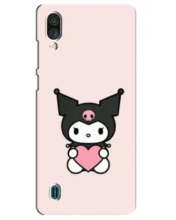 Чехол для ZTE Blade A51 Lite с картинкой «Kuromi и сердце»