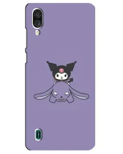 Чехол для ZTE Blade A51 Lite с картинкой «Kuromi на лиловом фоне»