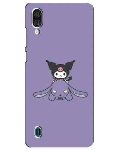 Чехол для ZTE Blade A51 Lite с картинкой «Kuromi на лиловом фоне»