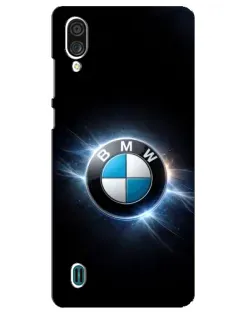 Чехол для ZTE Blade A51 Lite с картинкой «BMW — неоновое сияние»