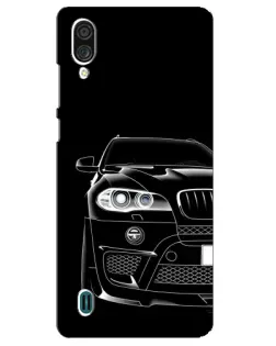 Чехол для ZTE Blade A51 Lite с картинкой «Темный силуэт BMW»