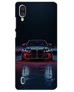 Чехол для ZTE Blade A51 Lite с картинкой «BMW на мокрой дороге»