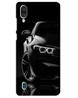 Чохол для ZTE Blade A51 Lite з картинкою «Чорна BMW — профіль»