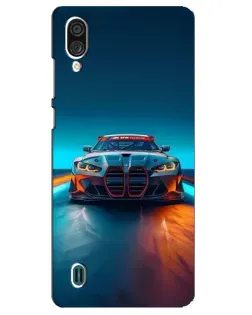 Чохол для ZTE Blade A51 Lite з картинкою «BMW — вогні неону»