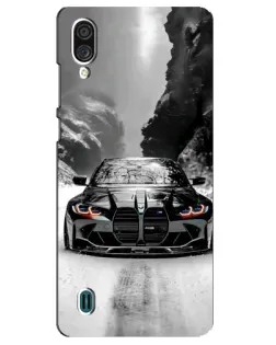 Чохол для ZTE Blade A51 Lite з картинкою «BMW — акварельний дрифт»