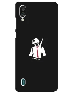 Чехол для ZTE Blade A51 Lite с картинкой «PUBG — силуэт воина»