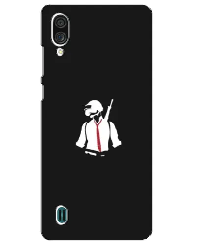 Чехол для ZTE Blade A51 Lite с картинкой «PUBG — силуэт воина»
