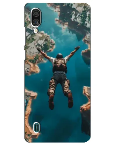 Чехол для ZTE Blade A51 Lite с картинкой «PUBG — свободное падение»