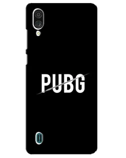 Чехол для ZTE Blade A51 Lite с картинкой «PUBG — белый логотип»
