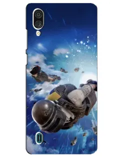 Чехол для ZTE Blade A51 Lite с картинкой «Десант PUBG — прыжок»
