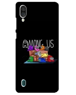 Чехол для ZTE Blade A51 Lite с картинкой «Логотип Among Us»