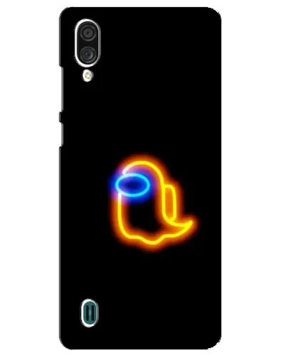 Чехол для ZTE Blade A51 Lite с картинкой «Among Us неоновое сияние»