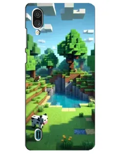Чехол для ZTE Blade A51 Lite с картинкой «Minecraft летний день»