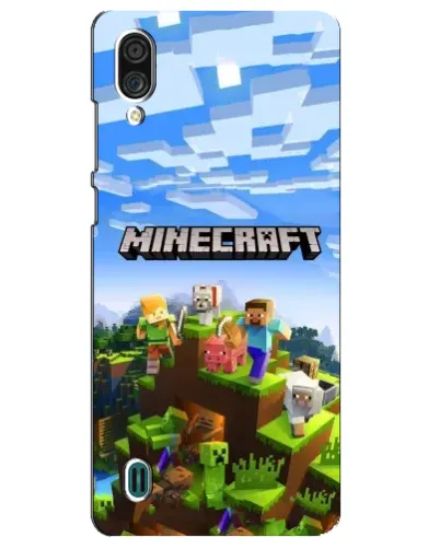 Чехол для ZTE Blade A51 Lite с картинкой «Minecraft классический мир»