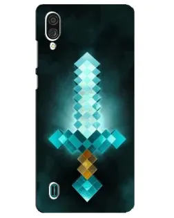 Чехол для ZTE Blade A51 Lite с картинкой «Алмазный меч неон»