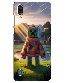 Чехол для ZTE Blade A51 Lite с картинкой «Крипер в свитере»