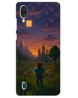 Чехол для ZTE Blade A51 Lite с картинкой «Стив у башни»