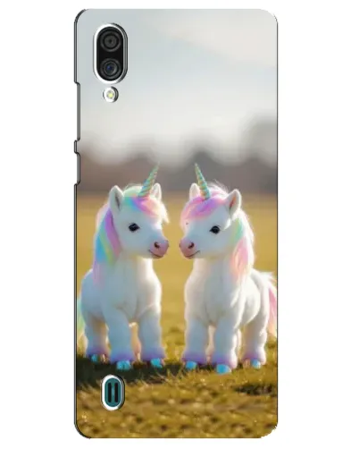 Чехол для ZTE Blade A51 Lite с картинкой «Пара единорогов» Чехол для ZTE Blade A51 Lite с картинкой «Пара единорогов»
