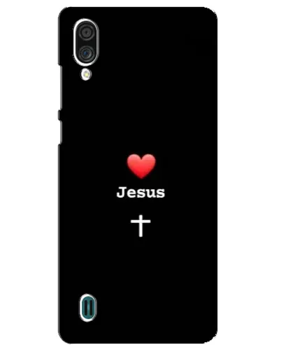 Чехол для ZTE Blade A51 Lite с картинкой «Сердце - Jesus»