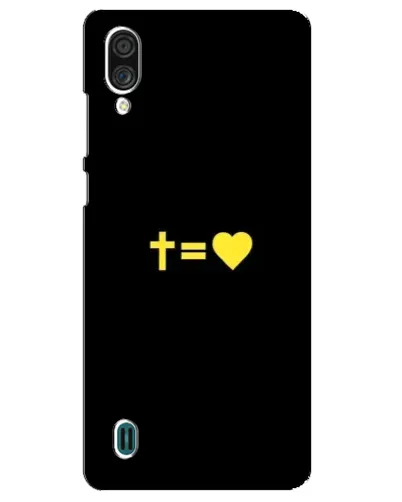 Чехол для ZTE Blade A51 Lite с картинкой «Сердце и Крест»