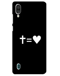 Чехол для ZTE Blade A51 Lite с картинкой «Крест и Сердце»