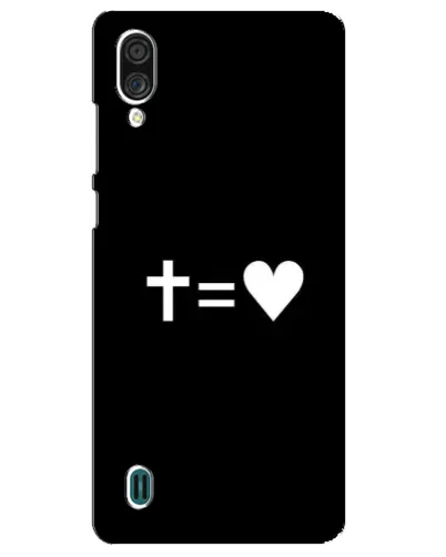 Чехол для ZTE Blade A51 Lite с картинкой «Крест и Сердце»