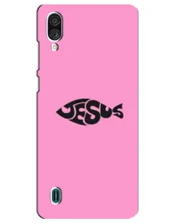 Чехол для ZTE Blade A51 Lite с картинкой «Розовый символ  Jesus»