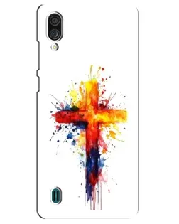 Чехол для ZTE Blade A51 Lite с картинкой «Акварельный крест»