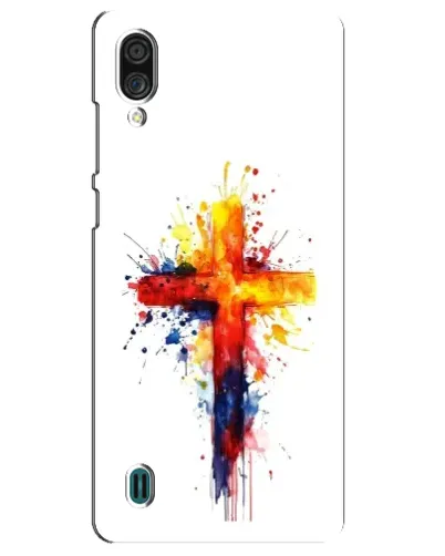 Чехол для ZTE Blade A51 Lite с картинкой «Акварельный крест»