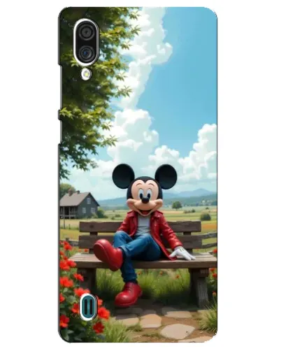 Чехол для ZTE Blade A51 Lite с картинкой «Микки на скамейке»