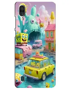 Чехол для ZTE Blade A51 Lite с картинкой «Монстр-трак приключения»