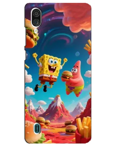 Чехол для ZTE Blade A51 Lite с картинкой «Космический фастфуд»