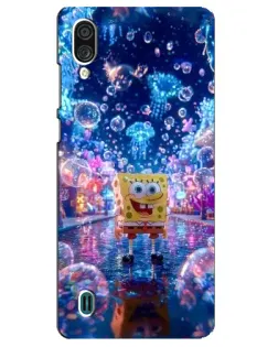 Чехол для ZTE Blade A51 Lite с картинкой «Неоновый океан»