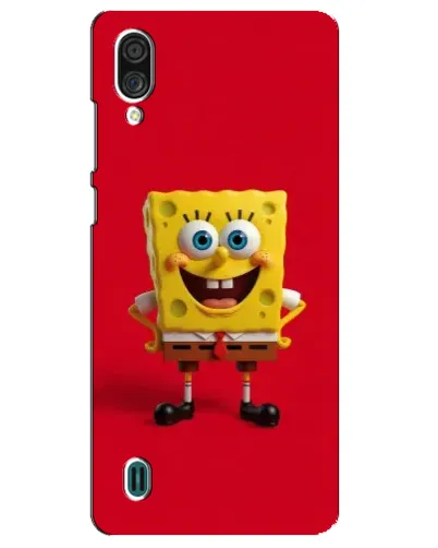 Чехол для ZTE Blade A51 Lite с картинкой «Спанч Боб на красном»