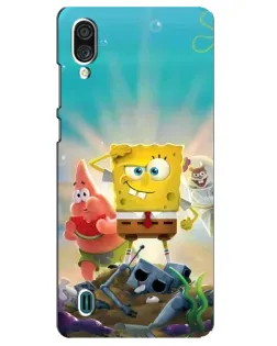 Чехол для ZTE Blade A51 Lite с картинкой «Спанч Боб победитель»