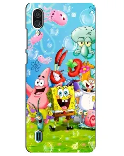 Чохол для ZTE Blade A51 Lite з картинкою «Губка Боб та друзі»