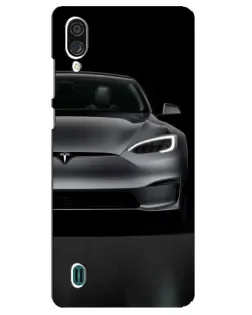 Чехол для ZTE Blade A51 Lite с картинкой «Tesla Model S Look»