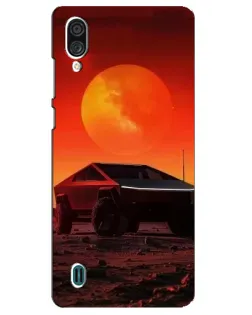 Чехол для ZTE Blade A51 Lite с картинкой «Cybertruck на Марсе»