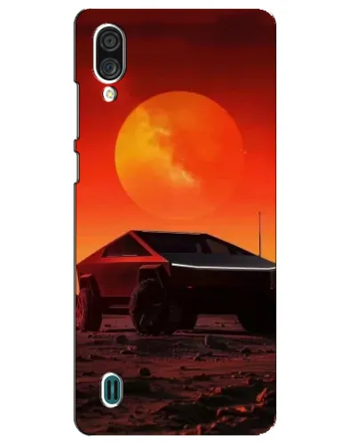 Чехол для ZTE Blade A51 Lite с картинкой «Cybertruck на Марсе»