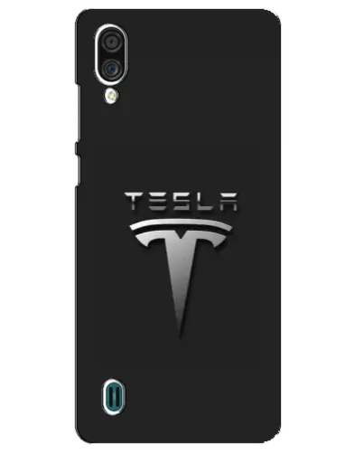 Чехол для ZTE Blade A51 Lite с картинкой «Стальной логотип Tesla»