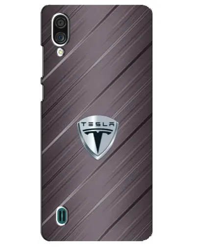 Чехол для ZTE Blade A51 Lite с картинкой «Металлическая текстура Tesla»