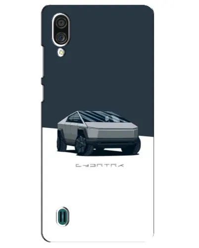 Чехол для ZTE Blade A51 Lite с картинкой «Серебристый Cybertruck Tesla»